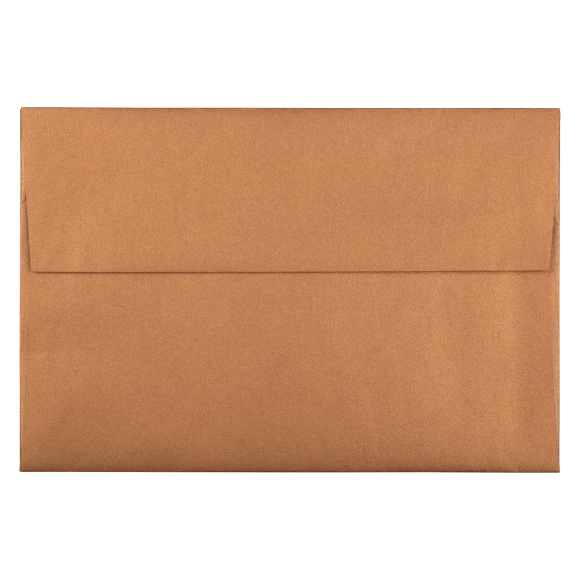 JAM Paper Copper Stardream A8 Metallic Invitation Envelopes, 50ct.